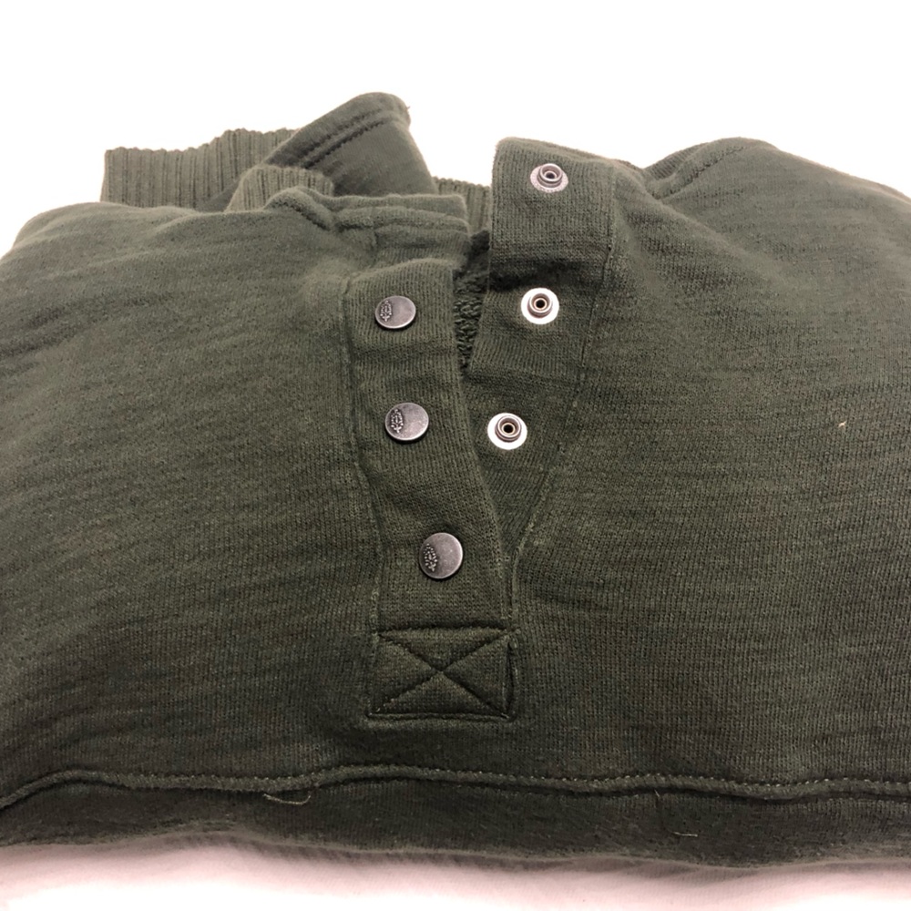 Free people movement honey dover pullover dark green